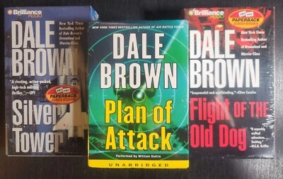 DALE BROWN AUDIOBOOK ON CASSETTE LOT OF 3 PLAN OF ATTACK, SILVER++  NEW & SEALED - Image 1 of 3