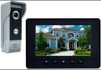 7 Inches Video Doorbell Door Phone System HD Camera Kits Support Unlock - Image 1 of 4