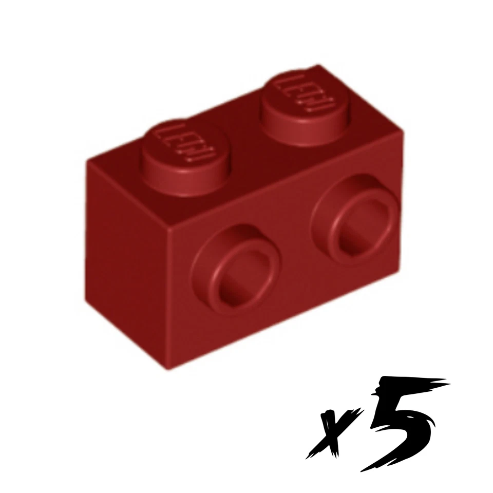 5x LEGO 11211 • 1x2 Stein modifiziert • dunkelrot • dark red - Bild 1 von 1