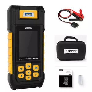 12V 24V Car Battery Tester With Printer Multi-languages Charging Load Analyzer - Picture 1 of 15