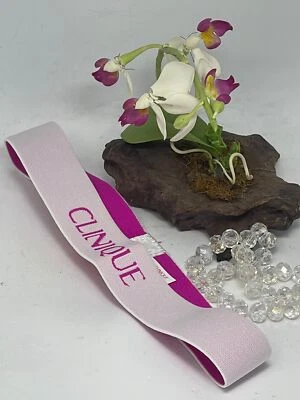 Clinique Elastic Head Band Hair Band - Pink - New *Rare! - Image 1 of 4