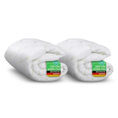 Bettdecke 2 Größen Bamboo Steppbett, atmungsaktive Zudecke mit Bambusfasern - Bild 1 von 4