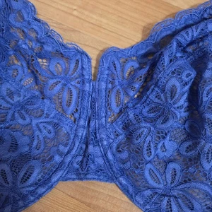 Wacoal All Dressed Up Unlined Lace Underwire Bra Size 40G STYLE#851166 Blue - Picture 1 of 5