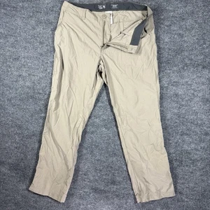 Mountain Hardwear Pants Mens 34x28 Beige Outdoor Performance Hiking Pant - Picture 1 of 11