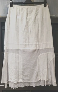 NEW White Double Layered Mesh Summer Skirt - Picture 1 of 16