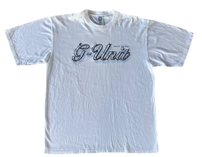 G-Unit Heavy Weight Hip Hop TShirt Men's Size XXL White Tee 50 Cent Rap Vtg - Image 1 of 4