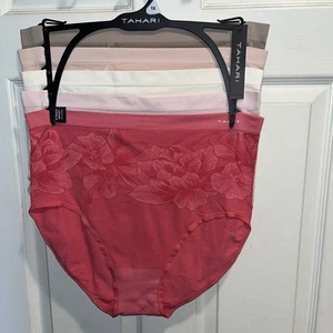 TAHARI UNDERWEAR / 1X /5 Pairs / Multicolored / Seamless / Floral / NWT - Picture 1 of 4