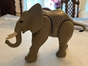 Fisher Price Wild Adventures 7" ELEFANT Smithsonian MAKE SOUNDS NO FACT CARD - Bild 1 von 6