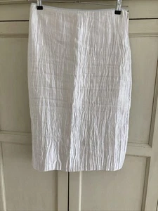 Nicole Farhi Ivory Crinkled Skirt - Picture 1 of 5