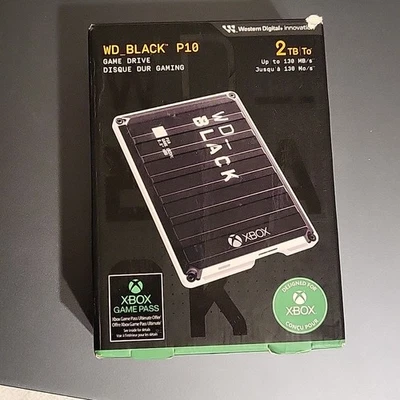 WD_BLACK P10 2TB Game Drive for Xbox Portable External Hard Drive - Open Box - Image 1 of 2