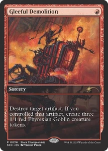 MTG GLEEFUL DEMOLITION EXC - DEMOLIZIONE GIOIOSA - ONE - PROMO - Picture 1 of 1
