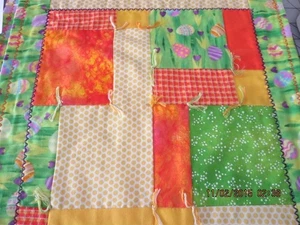 TOPPER CUADRADO PASCUA 13"--COSTURAS DECORATIVAS--#E5A-3C - Imagen 1 de 24