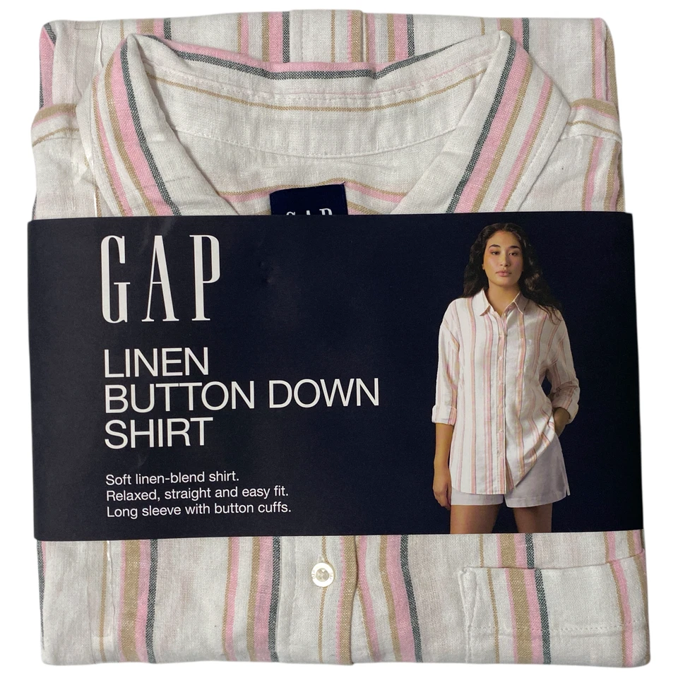 Gap Dress Shirt Multicolored Womens Size S