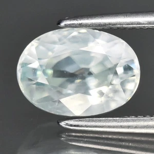 π 2.56ct 8.2x5.8mm VS Oval Natural White Zircon - Gentle Heat, Cambodia Gem - Picture 1 of 4
