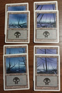 8x Swamp Basic Land - LP/MP - Battle Royale Box Set - MTG - Picture 1 of 2