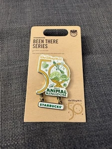 Walt Disney World 50th Anniversary Animal Kingdom Starbucks Been There Pin 2021 - Picture 1 of 2