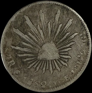 México - 4 Reales - 1862 (Go) - Plata .903 - Imagen 1 de 3