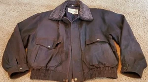 FIELDMASTER Giacca Uomo Marrone Vintage Pelle BOMBER Avatior Taglia XL Vedi Note - Foto 1 di 12