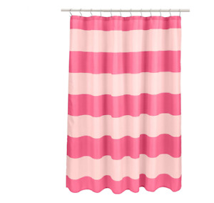 Amazon Basics Fun and Playful Pink/Magenta Rugby Stripe Printed Pattern Curtain