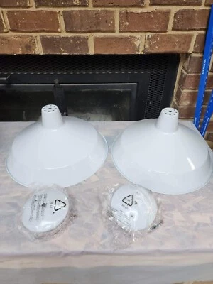 2 Lámpara Colgante Quórum 6822-6 Blanco Brillo Colgante 15.5" Foto 1 de 4