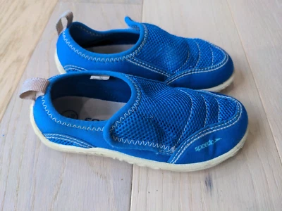 Sapatos aquáticos SPEEDO azul criança meninos crianças azul piscina oceano tamanho 9 - 10 - Imagem 1 de 4