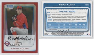 2011 Bowman Chrome Prospects Red Refractor /5 Brody Colvin #BCP162