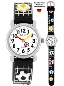 Armbanduhr Kinder Jungen Mädchen Fußball Kinderuhr Lernuhr Armband Quarz analog - Bild 1 von 10