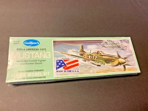 Guillows P-51 D Mustang Balsa Holz Flugmodellbausatz WWII Jagdflugzeug MIP - Bild 1 von 4