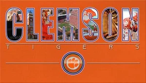 Placa de identificación de fútbol americano de los Tigres de Clemson impresión - Imagen 1 de 1