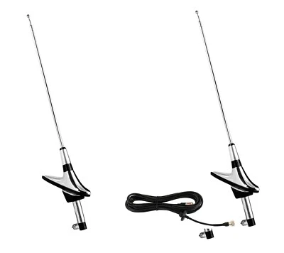 Conjunto de antena trasera lateral derecha y derecha para auto Chevy 1961-1962 tamaño completo Foto 1 de 4