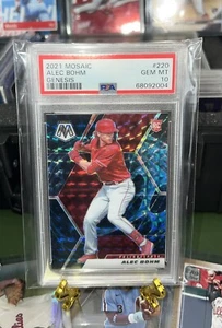 2021 Panini Mosaic Baseball - Alec Bohm Rookie Genesis #220 PSA 10 Pop. 1! - Bild 1 von 2