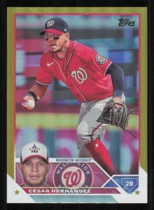 2023 Topps Gold Rainbow Foil #244 Cesar Hernandez - Picture 1 of 2
