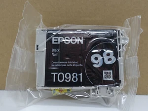 Oryginalny czarny atrament Epson 98 T0981 Oryginalny o dużej pojemności - Zdjęcie 1 z 2