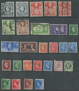 GB KGVI 1937-1951 collection incl high values good used (8161)