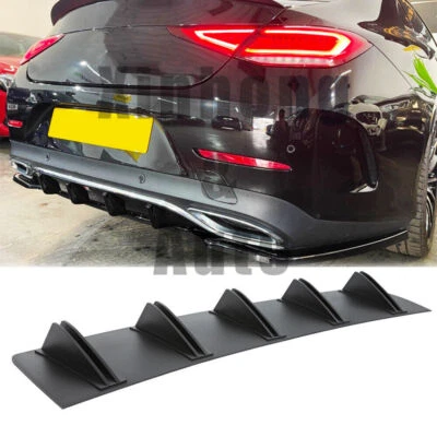 For Mercedes-Benz CLS350 CLS400 CLS500 Rear Bumper Diffuser Spoiler 5 Fins Trim - Image 1 of 4