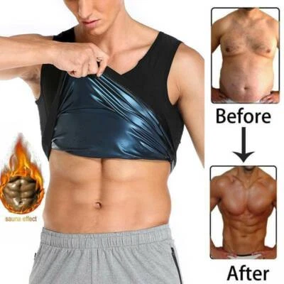 Sweat Sauna Shaper Men Slimming Sports Vest Tank Top for Weight Loss Shapewear - Image 1 of 4