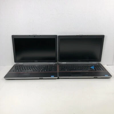 Lot of 2 Dell Latitude E6520 15.6" i5-2520M 4GB & 6GB Laptops AS IS BOOTS READ - Image 1 of 4