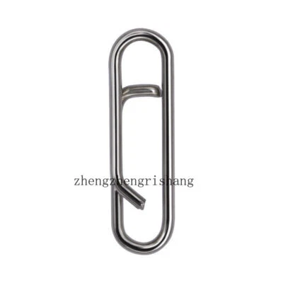  Fishing Power Clips Stainless Steel Fast Clip Connector Quick Change Lure Snaps - Image 1 of 4