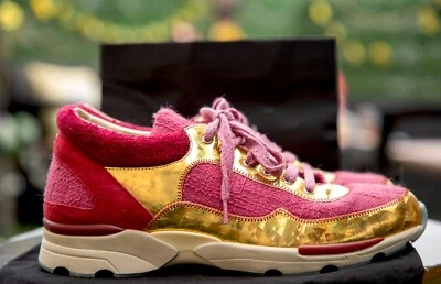 Chanel Multicolor Tweed y Cuero CC Zapatillas bajas Talla 39 Foto 1 de 4