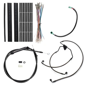 Línea de freno de cable de embrague Road King Road Glide para Harley 2008-2013 sin barra ABS de 16" - Imagen 1 de 9