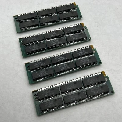 4MB Ram 1Mb 30-pin 9-Chip Simm Parity Memory IBM PC MAC APPLE Rare Vintage - Bild 1 von 4