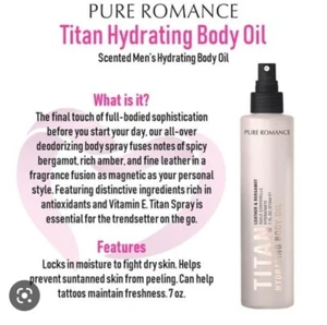 Pure Romance BODY DEW Hydrating Body Oil ~ Titan *** 💓💞 - Picture 1 of 1