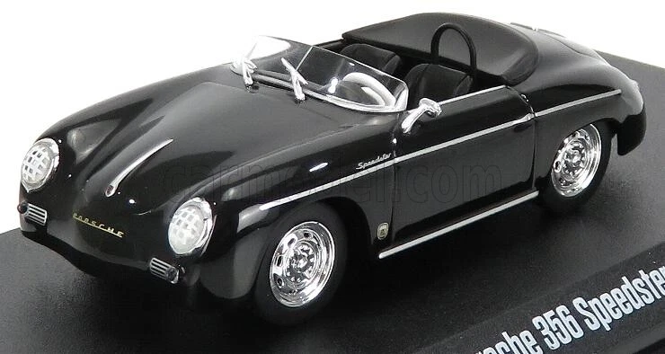 MODELLINO AUTO STATICO GREENLIGHT PORSCHE 356 SPEEDSTER SUPER 1958 NERO 1/43 - Immagine 1 di 4