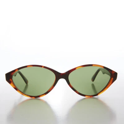 Óculos de sol oval olho de gato vintage com lente de vidro - Shay - Imagem 1 de 3