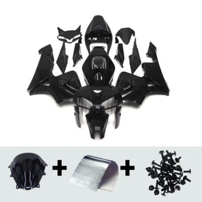 ABS Plastic Gloss Black Fairing Kit For Honda CBR600RR 2005 2006 F5 Bodywork Set - Image 1 of 4