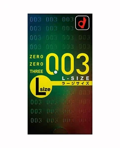 Okamoto Condom 003 0.03 mm Zero Three L Large Size 10pcs/1box - Picture 1 of 2