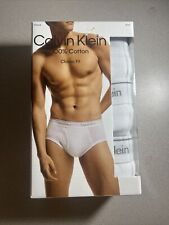 Calvin Klein Men's Brief 100% Cotton Classics 3-Pack, White, XX-Large