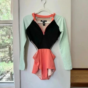 New Beach Riot Free People Bethany Rash Guard Swim Long Sleeve One Piece Medium - Picture 1 of 12