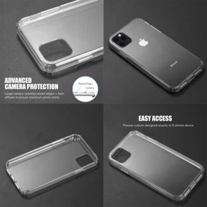Custodia ibrida protezione impatto See-Thru per iPhone 12/12 Pro 6,1" + Prytool - Foto 1 di 13