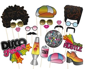 20 PCS Disco Photo Booth Props for 70s Disco Party Decorations - Disco Themed... - Picture 1 of 7